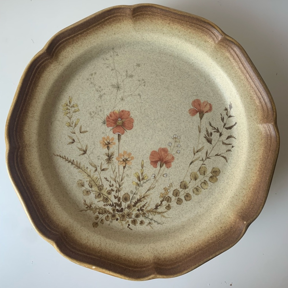 Mikasa Whole Wheat Jardiniere E 8016 Japan 10.5 in Dinner Plate 1980’s 6